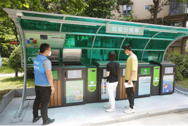 華展貓先生，湖北武漢智能垃圾分類項目，智能垃圾房廠家，垃圾分類亭