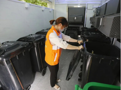 貓先生，智能垃圾分類設(shè)備，垃圾房廠家，定時(shí)定點(diǎn)垃圾收集點(diǎn)