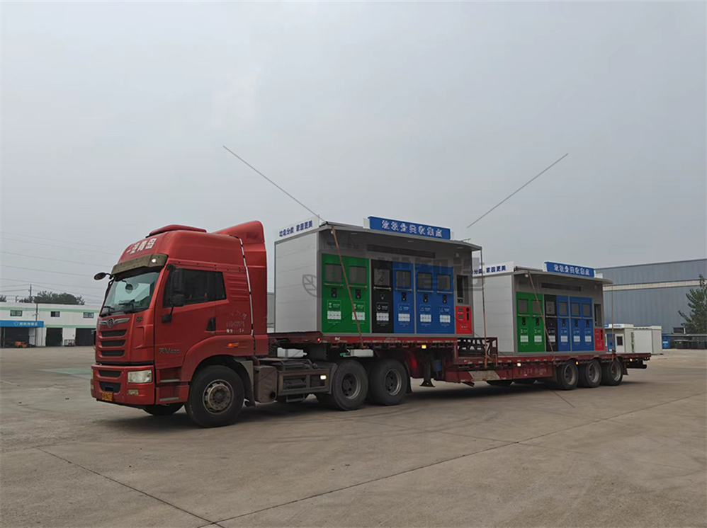 華展貓先生智能分類(lèi)垃圾房，清潔小屋，垃圾分類(lèi)收集站生產(chǎn)廠家